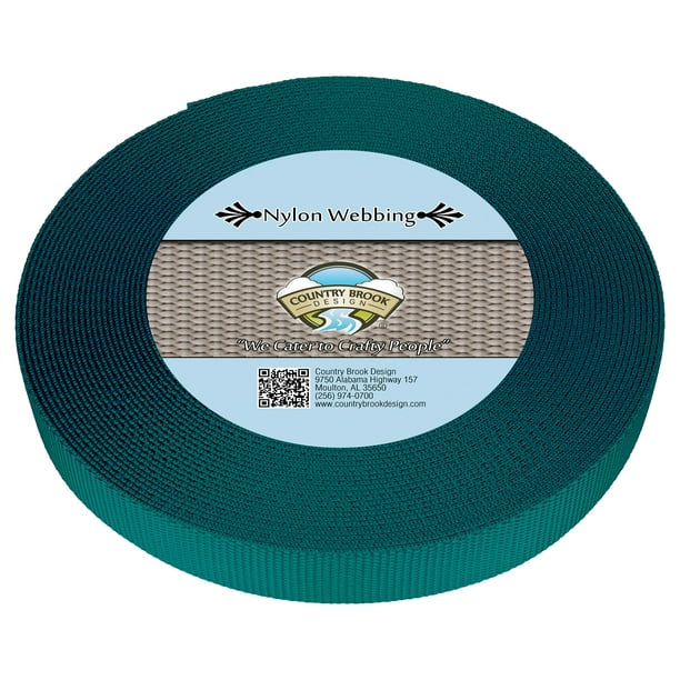 1" Inch Teal Polypropylene 5 Yards 15 Ft. Webbing 1" Inch Teal Polypropylene 5 Yards 15 Ft. Webbing